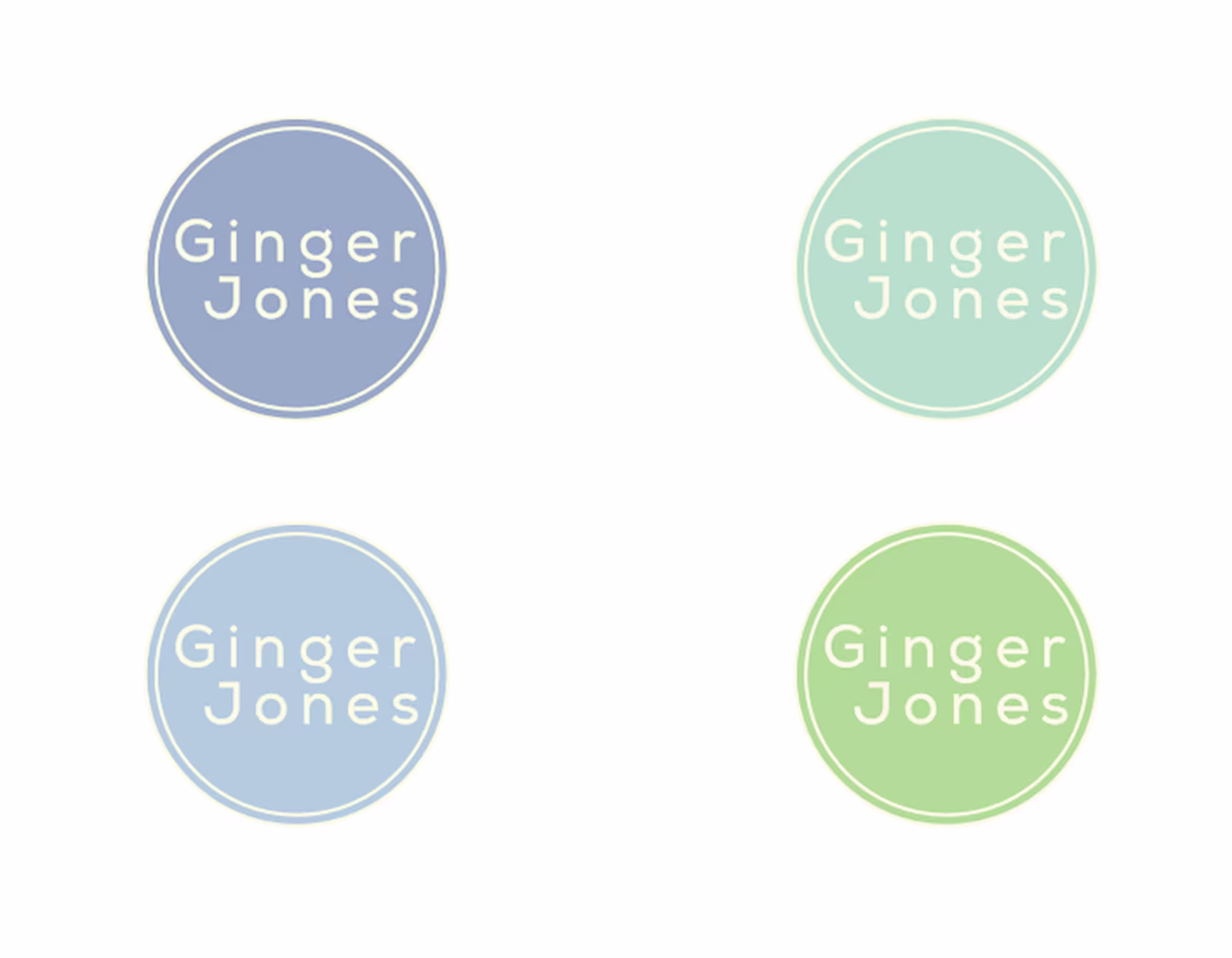 Ginger Jones Branding and Colours